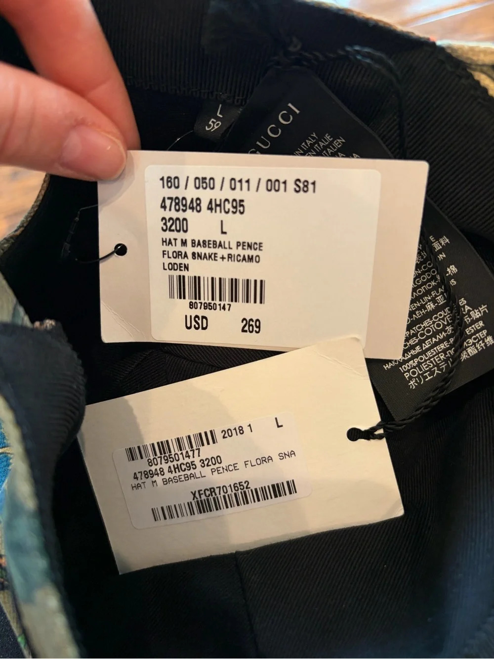 Gucci Flora Snake “Loved” baseball cap. 2018 Collection